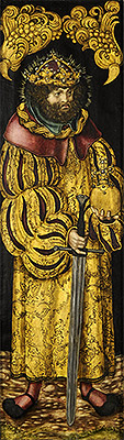 St Stephen, King of Hungary, c.1510 | Lucas Cranach | Giclée Leinwand Kunstdruck