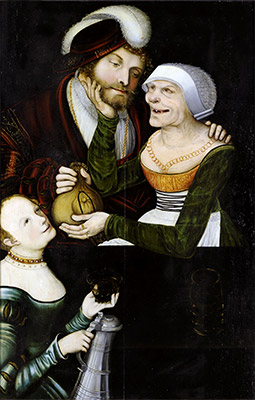 Ein ungleiches Paar, c.1540 | Lucas Cranach