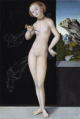 Lucretia, 1528 | Lucas Cranach | Giclée Leinwand Kunstdruck