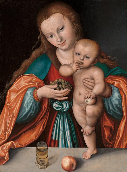 Lucas Cranach | Madonna und Kind, c.1535 | Giclée Leinwand Kunstdruck