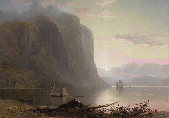 Sunrise on the Saguenay, Cape Trinity, 1880 | Lucius R. O'Brien | Giclée Canvas Print