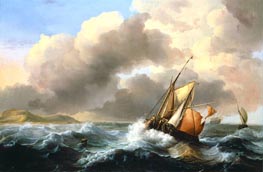 Bakhuysen | Fishing Vessels Offshore in a Heavy Sea, 1684 | Giclée Canvas Print