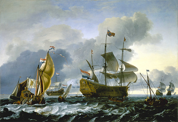 Dutch attack on the Medway: the Royal Charles carried into Dutch Waters, 12 June 1667, 1667 | Bakhuysen | Giclée Canvas Print