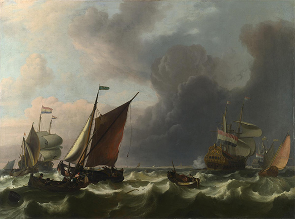 Bakhuysen | Dutch Men-of-war off Enkhuizen, 1683 | Giclée Canvas Print