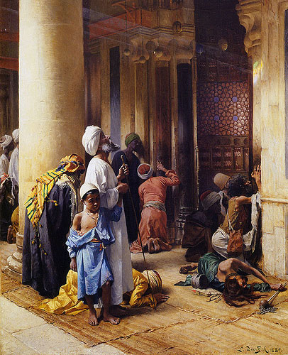 Die Stunde des Gebets, 1887 | Ludwig Deutsch