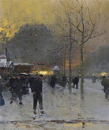 Luigi Loir | Place des Ternes, Paris | Giclée Canvas Print
