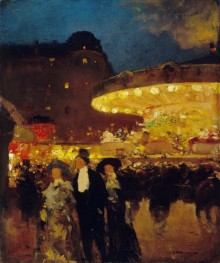 The Merry-Go-Round, 1900 | Luigi Loir