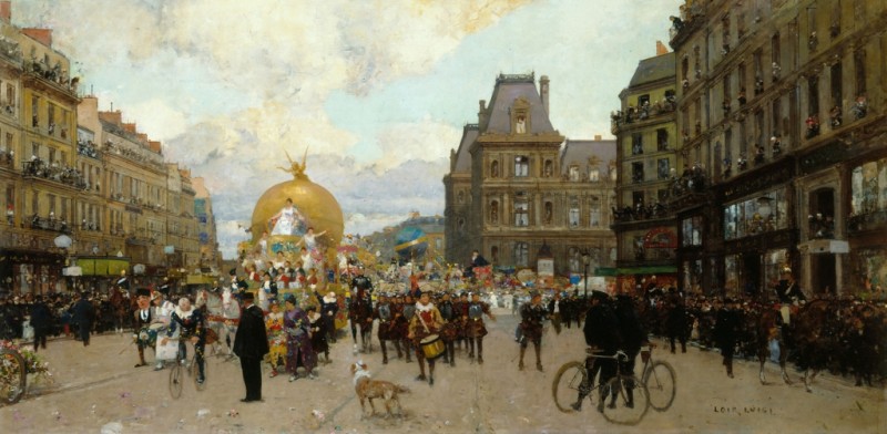 Mid-Lent in Paris, 1912 | Luigi Loir | Giclée Canvas Print