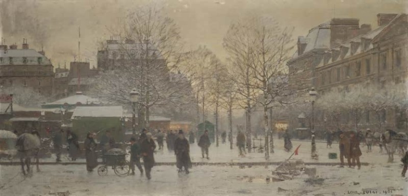 Place de la République, 1901 | Luigi Loir | Giclée Canvas Print