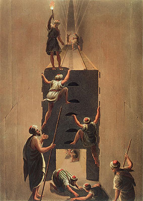 Passage from the Second to the Third Gallery in the Great Pyramid, n.d. | Luigi Mayer | Giclée Paper Art Print