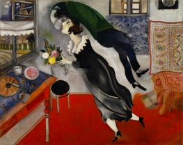 Geburtstag, 1915 von Chagall | Leinwand Kunstdruck