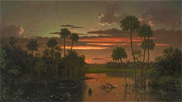 The Great Florida Sunset, 1887 by Martin Johnson Heade | Canvas Print