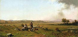 Martin Johnson Heade | Hunters Resting, 1863 | Giclée Canvas Print