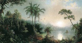 Sunrise in Nicaragua, 1869 by Martin Johnson Heade | Canvas Print