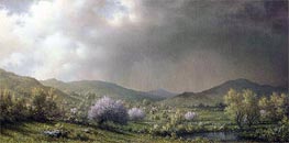 April Showers (Spring Shower, Connecticut Valley), 1868 by Martin Johnson Heade | Canvas Print