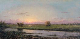 Sunset over Newburyport Meadows, 1904 von Martin Johnson Heade | Leinwand Kunstdruck
