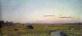 Martin Johnson Heade | Winding River, Sunset | Giclée Canvas Print