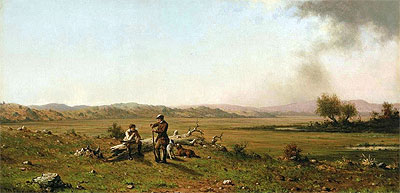 Hunters Resting, 1863 | Martin Johnson Heade | Giclée Leinwand Kunstdruck