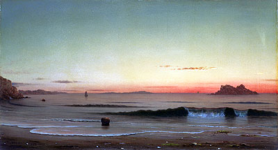 Twilight, Singing Beach, 1863 | Martin Johnson Heade | Giclée Canvas Print