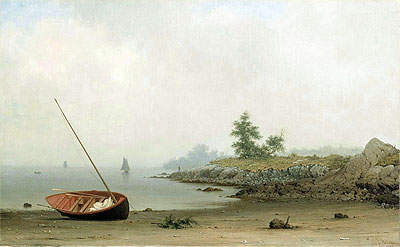 Martin Johnson Heade | The Stranded Boat, 1863 | Giclée Canvas Print