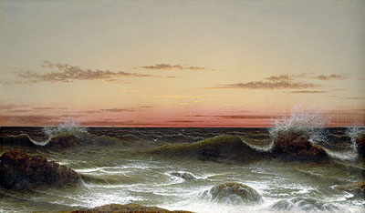 Seascape: Sunset, 1861 | Martin Johnson Heade | Giclée Canvas Print