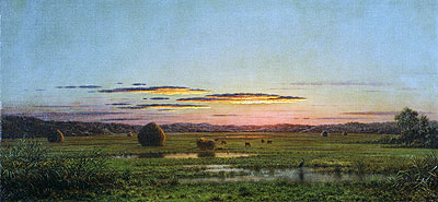 Sunset, c.1880 | Martin Johnson Heade | Giclée Leinwand Kunstdruck