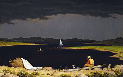 Nahenden Gewitter, 1859 | Martin Johnson Heade | Giclée Leinwand Kunstdruck