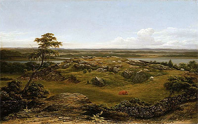 Rocks in New England, 1855 | Martin Johnson Heade | Giclée Canvas Print