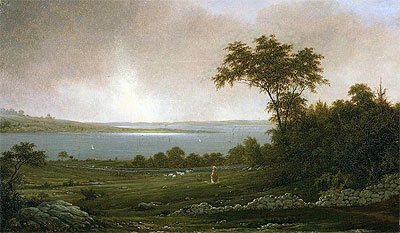 Rhode Island Landscape, 1859 | Martin Johnson Heade