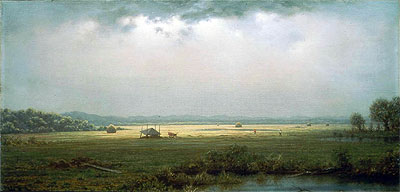 Newburyport Marshes, c.1866/76 | Martin Johnson Heade | Giclée Leinwand Kunstdruck