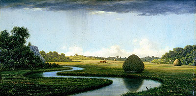 Newburyport Marshes:  Passing Storm, c.1865/70 | Martin Johnson Heade | Giclée Leinwand Kunstdruck