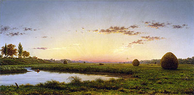 Haystacks on the Newburyport Marshes, 1862 | Martin Johnson Heade | Giclée Canvas Print