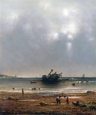 Martin Johnson Heade | The Old Shipwreck, 1865 | Giclée Canvas Print