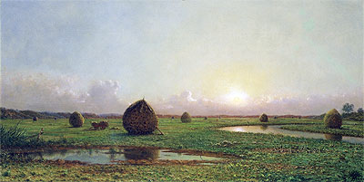 Haystacks, c.1876/88 | Martin Johnson Heade | Giclée Canvas Print