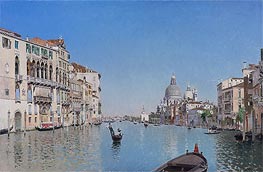 A Gondola on the Grand Canal, n.d. von Martin Rico y Ortega | Leinwand Kunstdruck