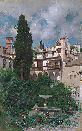 A Spanish Garden, n.d. by Martin Rico y Ortega | Canvas Print