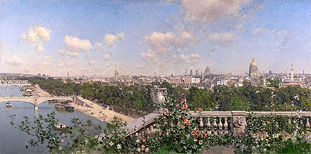 View of Paris, 1883 | Martin Rico y Ortega | Giclée Leinwand Kunstdruck