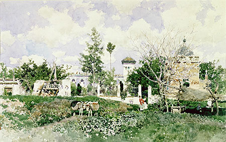 Seville, 1875 by Martin Rico y Ortega | Paper Art Print