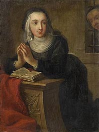 Kneeling Nun (Verso), c.1731 by Martin van Meytens | Canvas Print