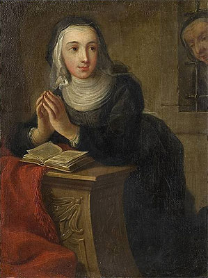 Kneeling Nun (Verso), c.1731 | Martin van Meytens | Giclée Leinwand Kunstdruck