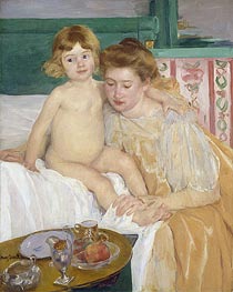 Mother and Child (Baby Getting Up from His Nap), c.1899 von Cassatt | Leinwand Kunstdruck
