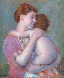 Mother and Child, 1914 by Cassatt | Paper Art Print