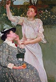 Women Picking Fruit | Cassatt | Gemälde Reproduktion