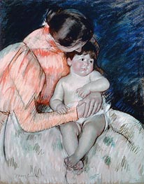 Mother and Child, 1893 von Cassatt | Papier-Kunstdruck
