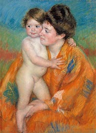 Woman with Baby | Cassatt | Gemälde Reproduktion