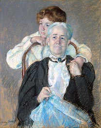 Portrait of Mrs. Cyrus J. Lawrence with Her Grandson | Cassatt | Painting Reproduction