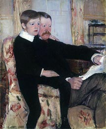 Cassatt | Portrait of Alexander Cassatt and His Son | Giclée Canvas Print