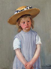 Child in a Straw Hat | Cassatt | Painting Reproduction