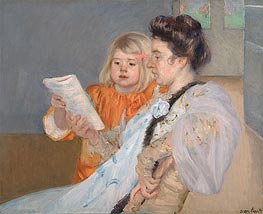 The Reading Lesson | Cassatt | Painting Reproduction