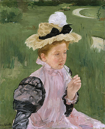Portrait of a Young Girl, 1899 | Cassatt | Giclée Leinwand Kunstdruck